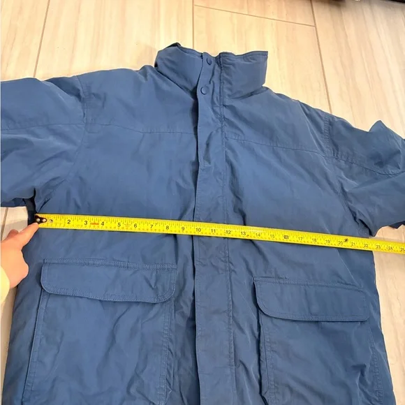 Vintage LL Bean Jacket Men's Navy Blue Quilt Lined 0 BNJ4  size M - Picture 8 of 10
